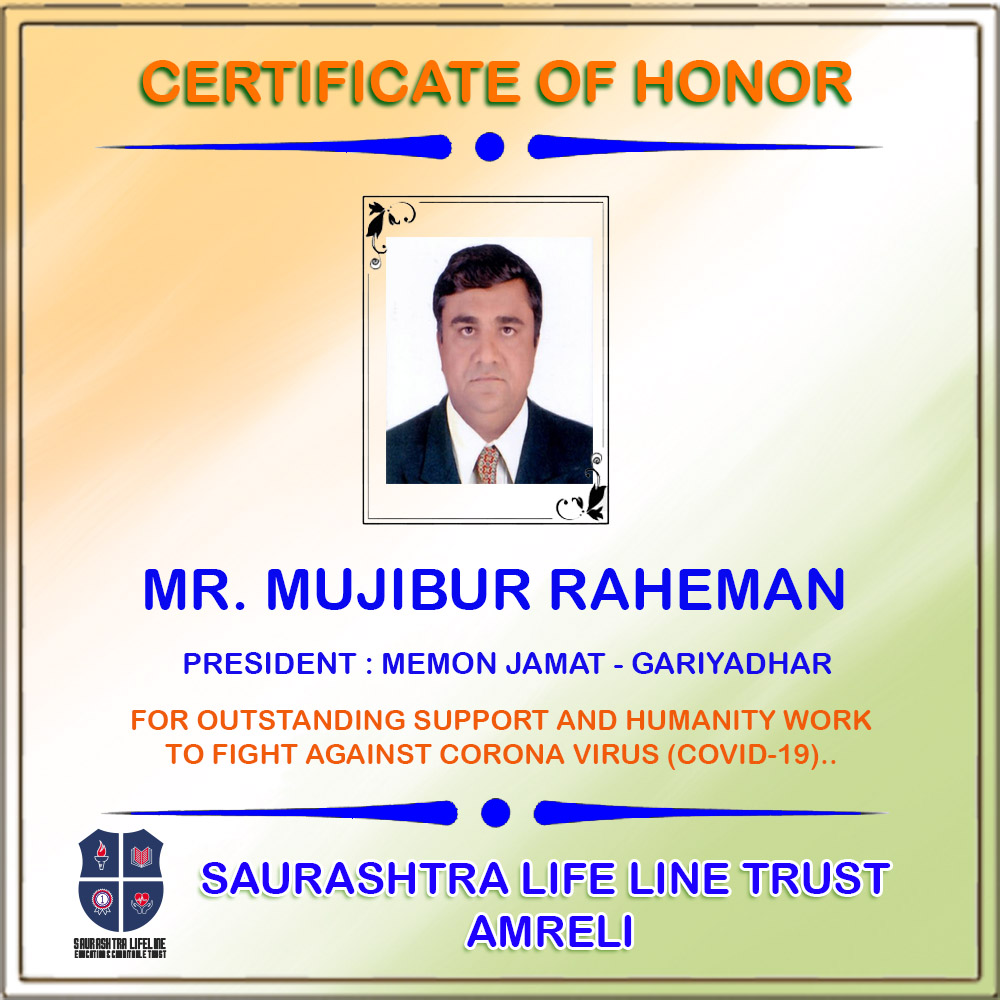 Certificate of Honor